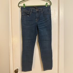 J. Crew Mercantile ankle skinny jeans, blue denim, size 29